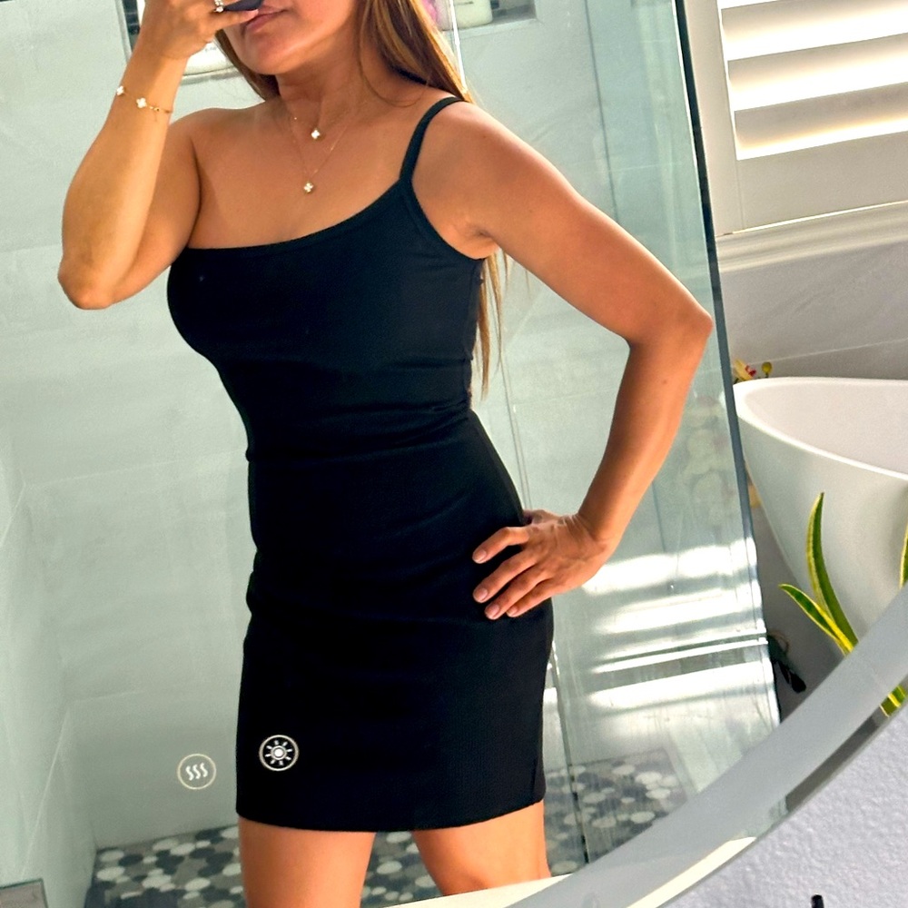 Half shoulder dress